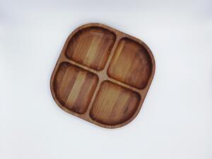 Havlíček truhlářství Mísa dřevěná Quadro - Ořech 300 x 300 x 40mm