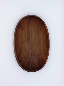 Havlíček truhlářství Miska dřevěná Oblá - ořech 230 x 147 x 42mm