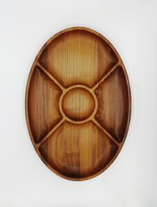 Havlíček truhlářství Mísa dřevěná Elipsa 5 - Ořech 460 x 315 x 45mm