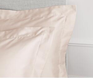 Sada 2 béžových povlaků na polštář z bavlněného saténu Bianca Oxford, 50 x 75 cm