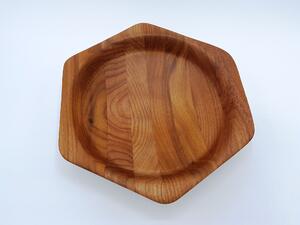 Havlíček truhlářství Miska dřevěná Šestiúhelník - ořech 187 x 187 x 42mm