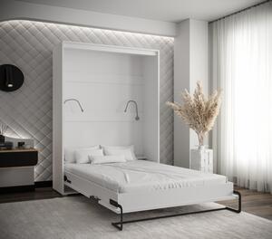 Praktická výklopná postel HAZEL 140 - bílá / old style