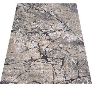 Makro Abra Moderní kusový koberec Panamero 25 Mramor Kámen hnědý Rozměr: 80x150 cm