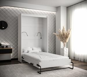 Praktická výklopná postel HAZEL 120 - bílá / dub artisan