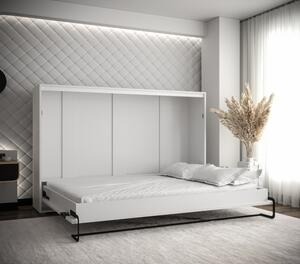 Horizontální výklopná postel HAZEL 140 - bílá / old style