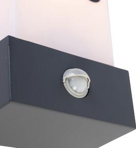 Venkovní nástěnné svítidlo tmavě šedé IP54 pohybový senzor - Tide