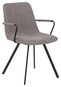 Židle Selina s područkami šedá