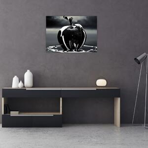 Obraz černého jablka (70x50 cm)