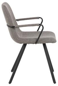 Židle Selina s područkami šedá