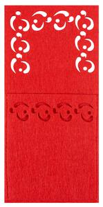 TUTUMI - vánoční obal na příbory KF357 - červený, 4ks