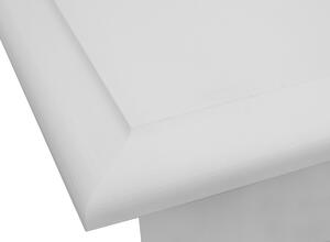 KATMANDU Konferenční stolek Belluno Elegante, bílá, masiv, 48x122x71 cm