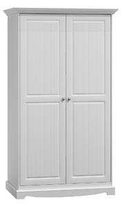 KATMANDU Dřevěná skřín Belluno Elegante bílá, masiv, 190x108x65 cm