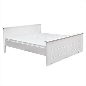 KATMANDU Dřevěná postel Belluno Elegante bílá, masiv, 95x141x214 cm (120x200 cm)
