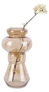 Hnědá skleněná váza PT LIVING Morgana, výška 35 cm