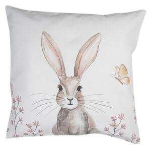 Povlak na polštář s velikonočním motivem králíka Rustic Easter Bunny – 40x40 cm