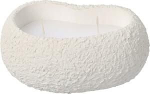 Dekorační svíčka Dalia, bílá, 16 x 7 x 10,5 cm