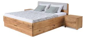 Masivní postel s úložným prostorem Monte 90x200