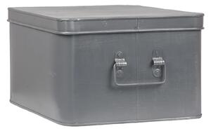 LABEL51 Úložný box Media 35 x 27 x 18 cm XL šedý s patinou