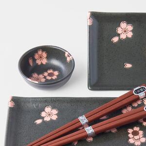 6dílný set šedého keramického nádobí na sushi MIJ Sakura