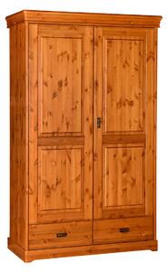 KATMANDU Dřevěná skřín Toskania, medová, borovice, 218x132x62 cm