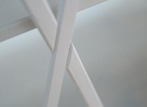 KATMANDU Vitrína nízká sklo, Marone, bílá-dub, 177x79x42 cm