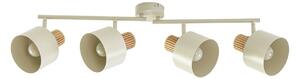 Stropní Lampa Lindby, Lenja, stmívatelné, Béžová, Obývací pokoj, Kov, Moderní