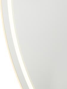 Moderní koupelnové zrcadlo 80 cm včetně LED a dotykového stmívače - Sebas
