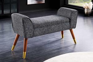 Designová lavice Dafina 90 cm antracitová