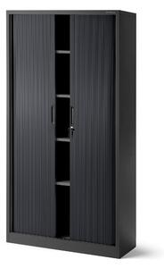 JAN NOWAK Plechová skříň se žaluziovými dveřmi model DAMIAN 900x1850x450, antracitová