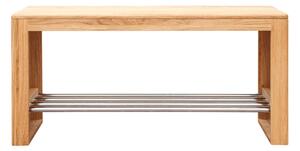 Havlíček truhlářství Dubový botník Gialo, masiv, 40x140x30 cm