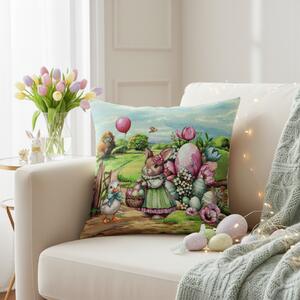 Velikonoční gobelínový návlek na polštář 42x42 cm MI04 Barva Vícebarevná Rozměry 42x42 cm