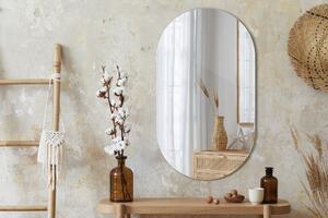 Oválné zrcadlo bez rámu 40x70 cm