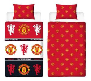 Oboustranné ložní povlečení, 140 x 200 cm, 70 x 90 cm (Manchester United) (100412194003)