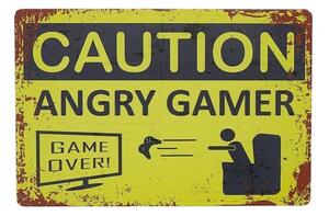 Kovová cedule Angry Gamer 2