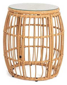 Kulatý zahradní odkládací stolek z umělého ratanu ø 47 cm Vistdal - Bonami Essentials