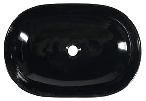 Sapho, PRIORI keramické umyvadlo na desku 60x40 cm, černá, PI031