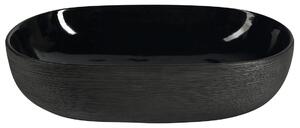 SAPHO PRIORI keramické retro umyvadlo na desku, 58x40 cm, černá PI031
