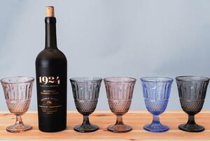 Modrá sklenice na víno Valli set 6 ks