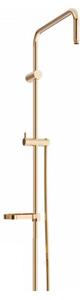 MEXEN sprchová souprava X, hladká hadice 150cm, mýdlenka, růžově zlatá