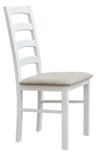 Židle dřevěná Belluno Elegante KT01, 94x43x44 cm sedák: Dřevo borovice - bílá