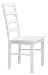 Židle dřevěná Belluno Elegante KT01, 94x43x44 cm sedák: Dřevo borovice - bílá