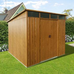 Zahradní domek BestBerg ZDSL-6D / 6,6 m² / 238 x 279 x 203 cm / dekor dřevo/hnědá