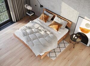 KATMANDU Dubová postel Toretta s dřevěnými nohami 85x212x160 (160x200 cm)