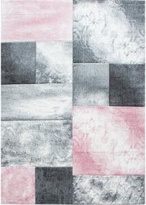 Ayyildiz koberce Kusový koberec Hawaii 1710 Pink Bílá, Růžová, Šedá - 80x150 cm