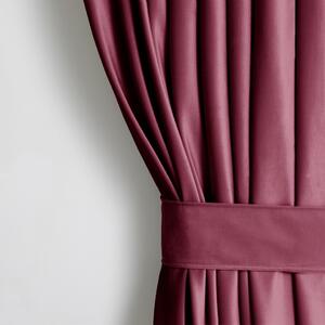 Závěs AmeliaHome Velvet 140x270 cm burgundy