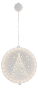 AmeliaHome Vánoční LED dekorace vánoční stromek, kulatá