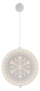 FLHF Vánoční LED dekorace sněhová vločka, kulatá