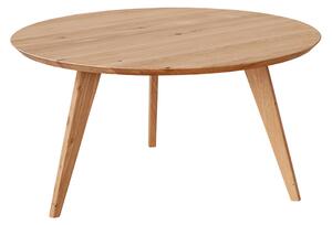 KATMANDU Malý dekorační kulatý stolek Orbetello, přírodní, masiv dub, 41,5x70x70 cm
