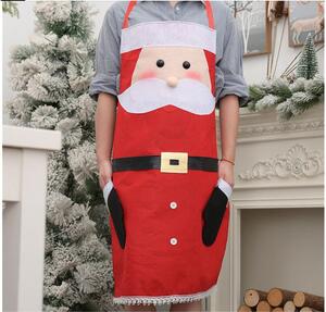 TUTUMI - Vánoční zástěra červená, Santa Claus