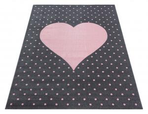 Ayyildiz koberce Kusový koberec Bambi 830 pink Růžová, Šedá, Černá - 80x150 cm